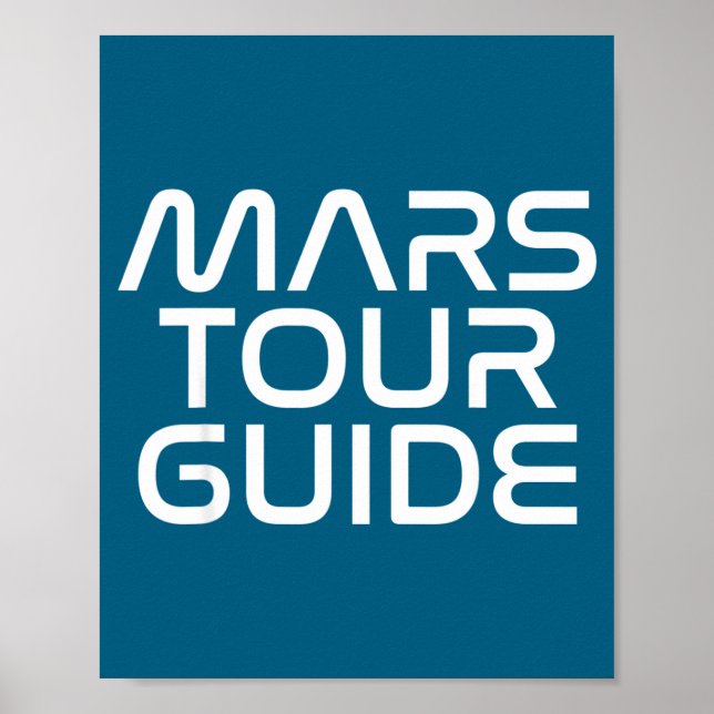 Póster Funny Mars Birthday Gift Mens Womens Joke Quote Da (Frente)