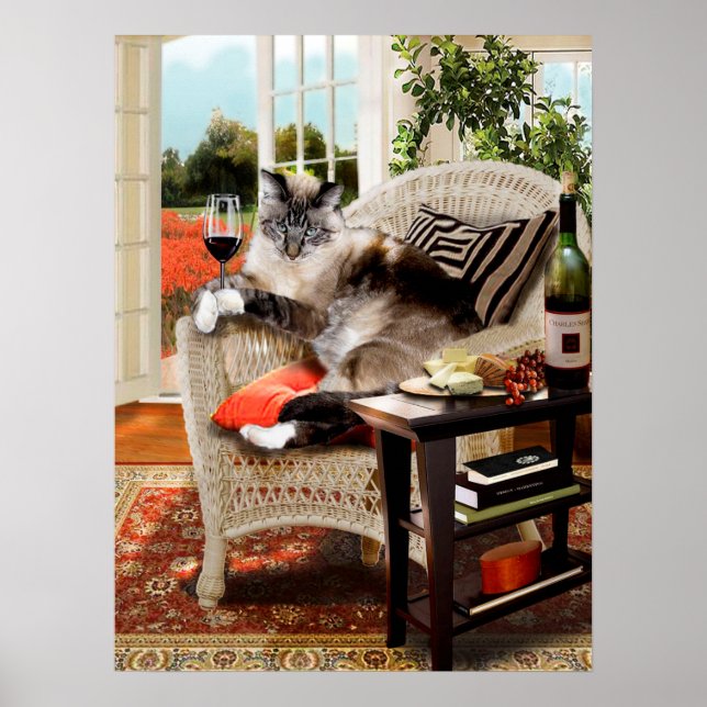 Póster Funny Mascota Poster Kitties Happy Hour (Frente)