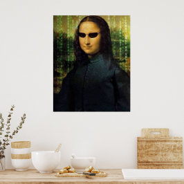 Póster Funny matriz Mona Lisa Leonardo da Vinci