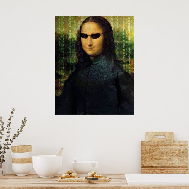 Póster Funny matriz Mona Lisa Leonardo da Vinci (Cocina)