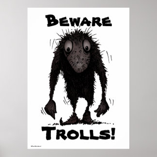 Póster Funny Monster Troll