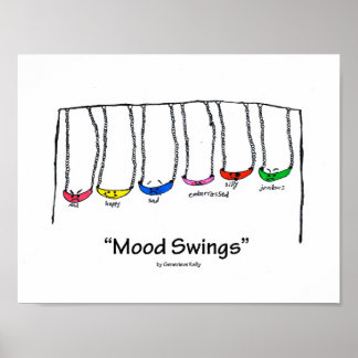 Póster Funny Mood Swings Poster