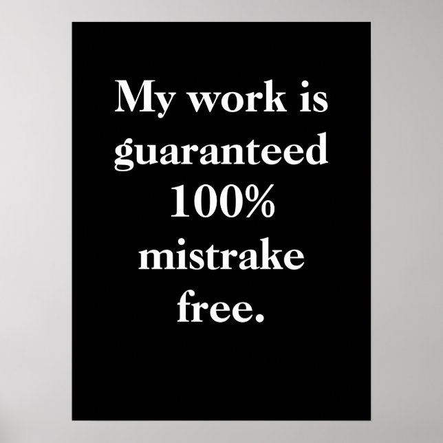 Póster Funny Motivational Office Poster (Frente)