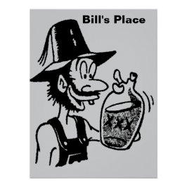 Póster Funny Mountain Man 🏔️ Comical Hillbilly Name