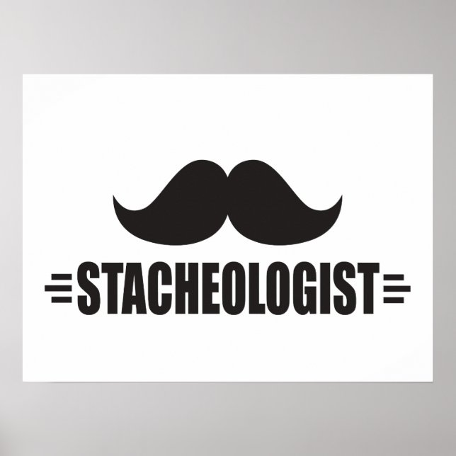 Póster Funny Mustache (Frente)