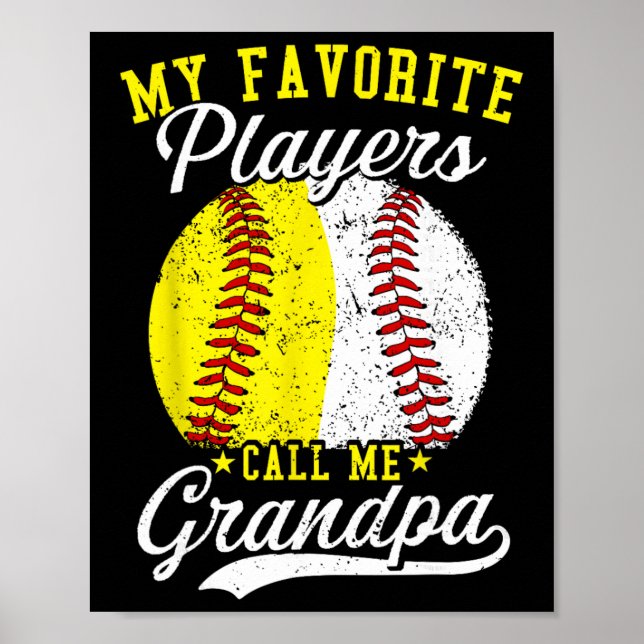 Póster Funny My Favorite Sell Softll Player Calls Me Gran (Frente)