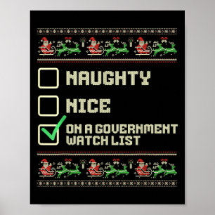Póster Funny Naughty En Una Lista De Observadores Guberna