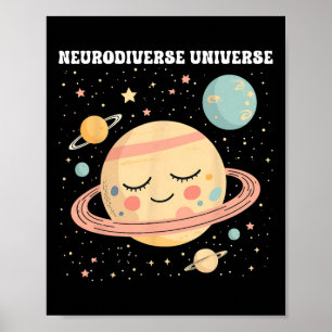 Póster Funny Neurodiverso Universo Sped Teachsm Aw