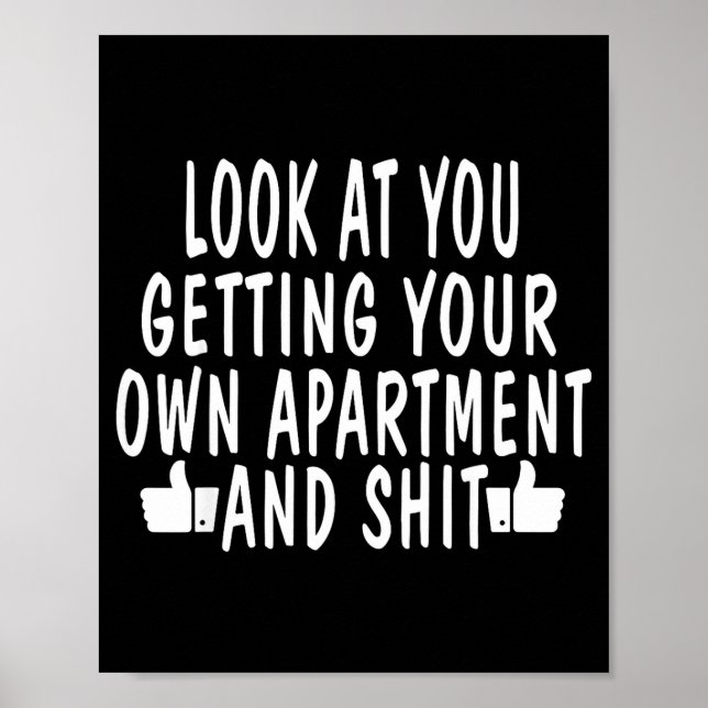 Póster Funny New Apartment House Warming Gift  (Frente)