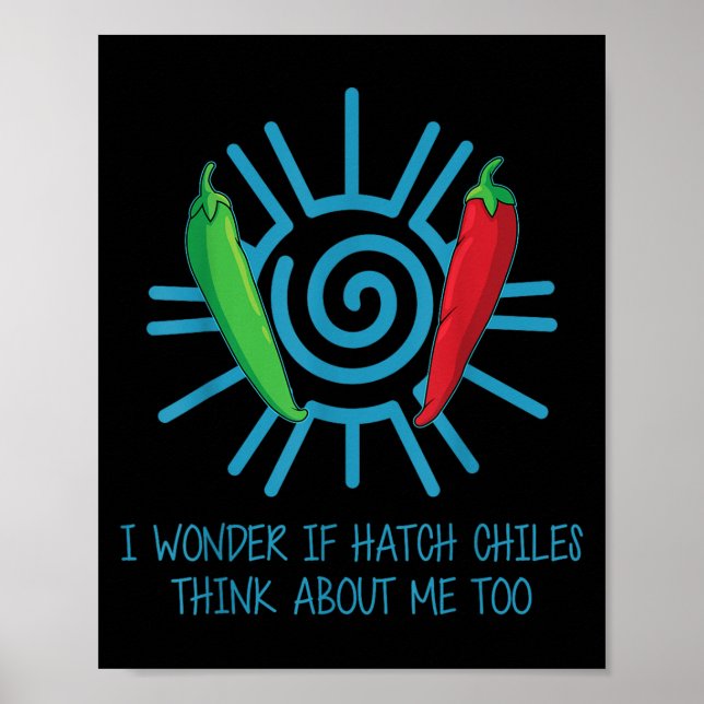 Póster Funny New Mexico Peppers Hatch Chili  (Frente)