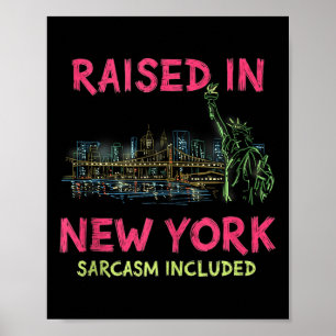 Póster Funny New York City Night Skyline Vintage Tank Top
