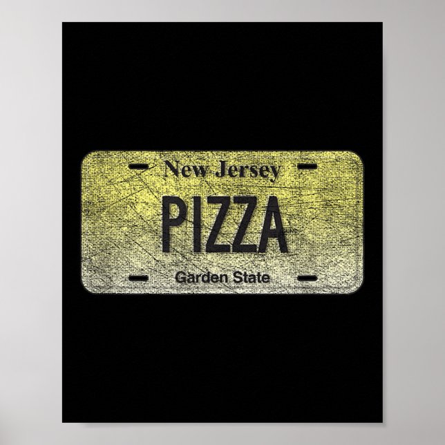Póster Funny Nj State Vanity License Plate Zza  (Frente)