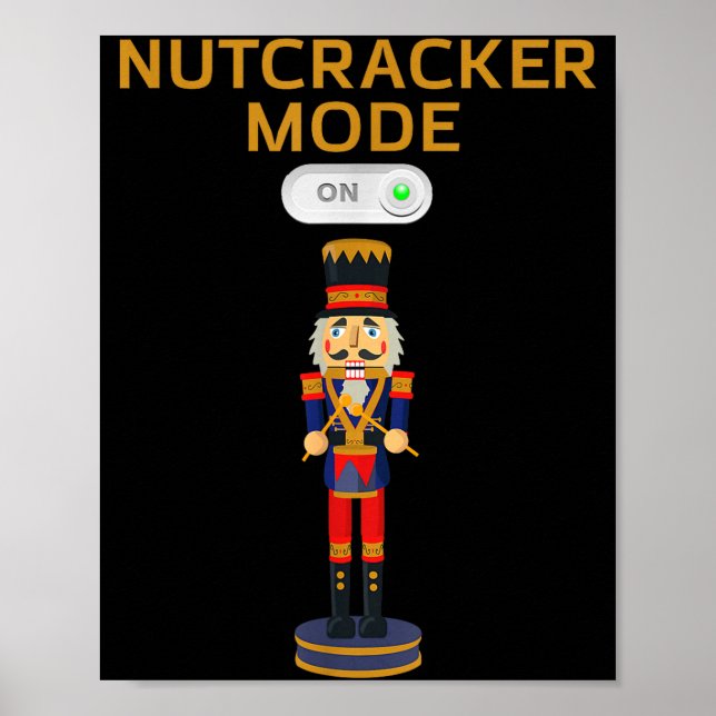 Póster Funny Nutcracker Shirt Christmas Nutcracker Mode O (Frente)