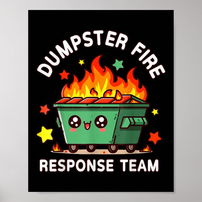 Póster Funny Obra divertida del equipo de respuesta a inc (Frente)