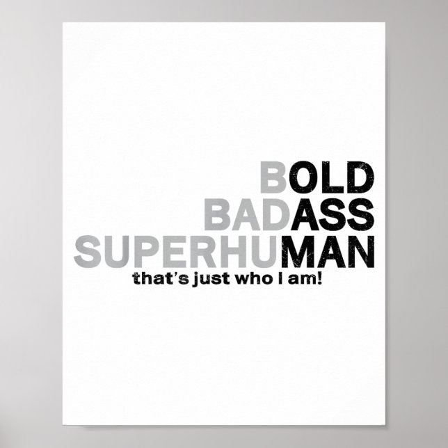 Póster Funny Old Man Saying Gag Dad Grandpa Husband Fathe (Frente)