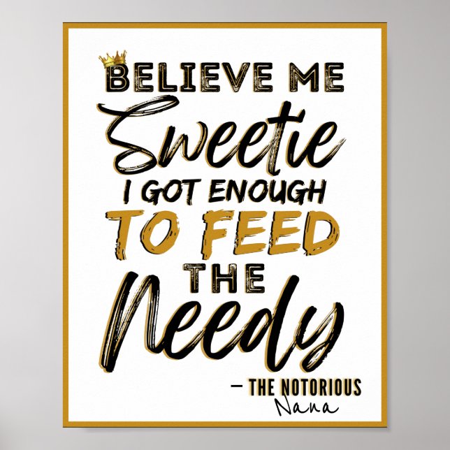 Póster Funny Old School 90's Hip Hop Birthday/Baby Shower (Frente)