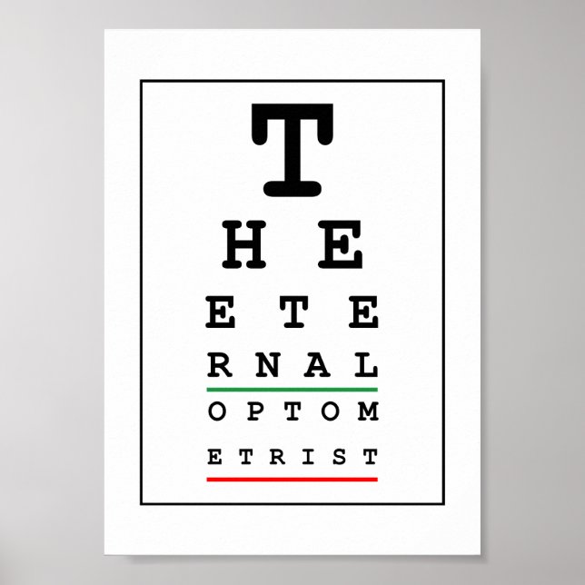 Póster Funny Optician (Frente)