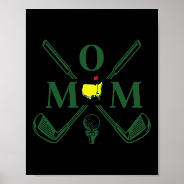 Póster Funny Par Mom Golf Mateo Fiesta Po (Frente)