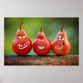 Póster Funny Pear Poster