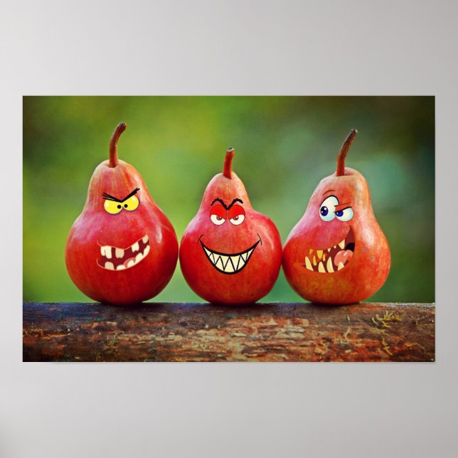 Póster Funny Pear Poster (Frente)