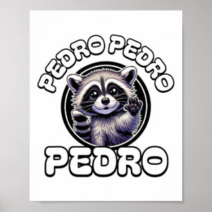 Póster Funny Pedro Dancing Raccoon popular Internet