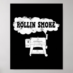 Póster Funny Pellet Smoker Bbq Pit Grill Para Fumar Carne