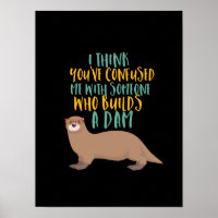 Funny Personalizado de Otter confundido con castor