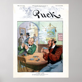 Póster Funny personalizado de póquer irlandés vintage de 