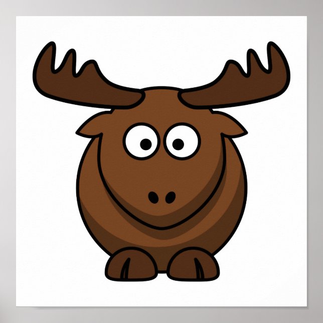 Póster Funny Personalizado Moose (Frente)