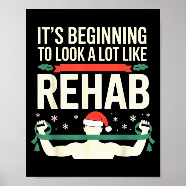 Póster Funny Physical Therast Therapy Christmas Xmas Holi (Frente)