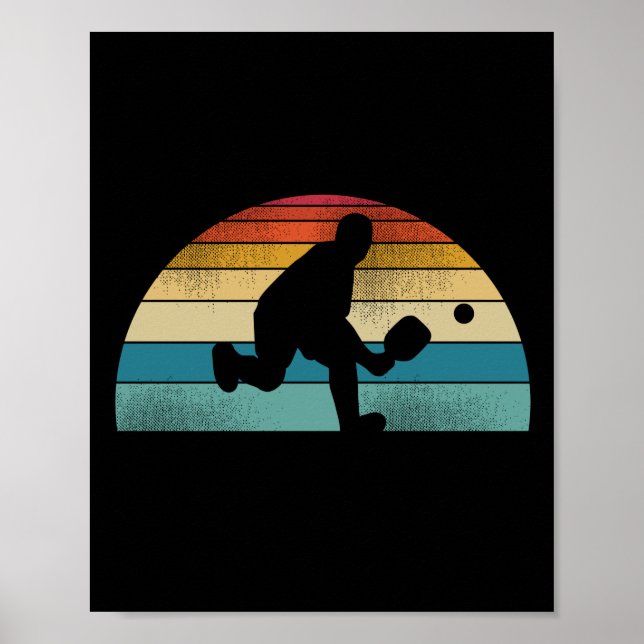 Póster Funny Pickleball Retro Vintage (Frente)