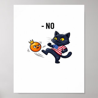 Póster Funny Political Meme No Cat Design