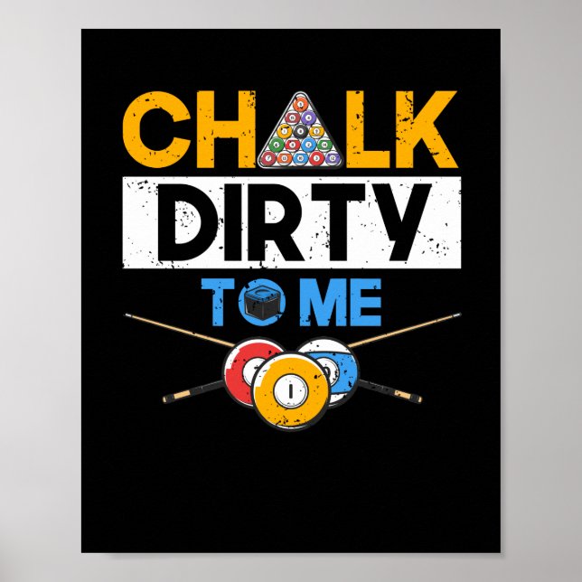 Póster Funny pool player 8 ball billar lover (Frente)