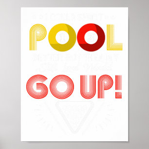 Póster Funny Pool Player Billiards