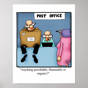 Póster Funny Post Office Mail Humor Poster