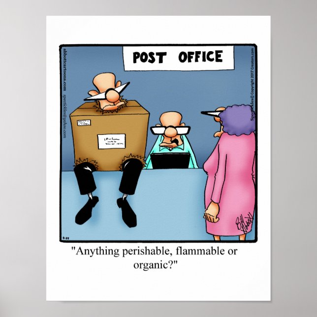 Póster Funny Post Office Mail Humor Poster (Frente)
