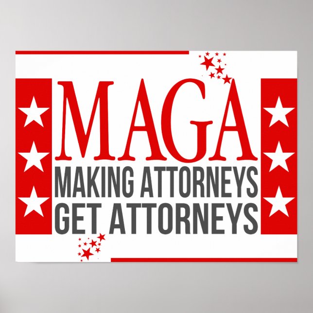 Póster Funny Poster de MAGA con sarcástica cita política (Frente)