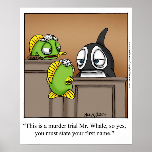 Póster Funny Poster de Personalizado "Foggy Bottom" (Frente)