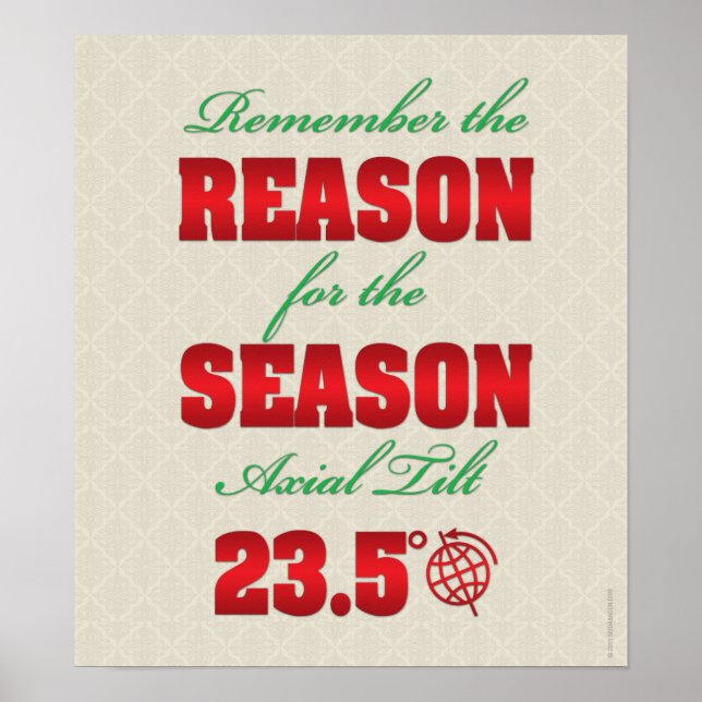 Póster Funny poster de solsticio de invierno (Frente)