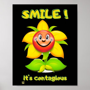 Póster funny poster  "SMILE"