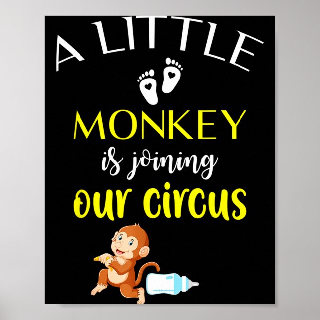 Póster Funny Pregnancy Announcement New Baby Reveal  (Frente)