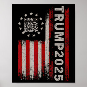 Póster Funny presidente de Qr Trump 4547 Tee Trump