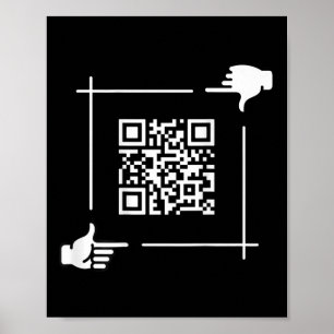 Póster Funny presidente de Qr Trump 4547 Tee Trump