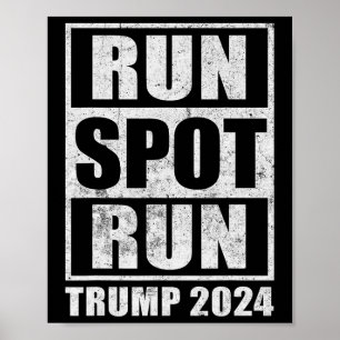 Póster Funny Pro Trump 2024 Run Spot Trump Kamala Deb
