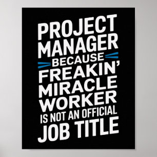 Póster Funny Property Manager Wall Art