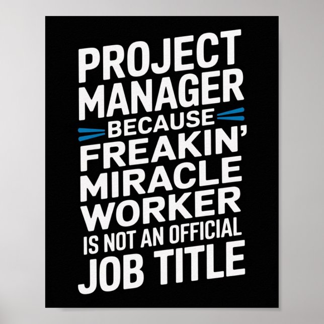 Póster Funny Property Manager Wall Art (Frente)