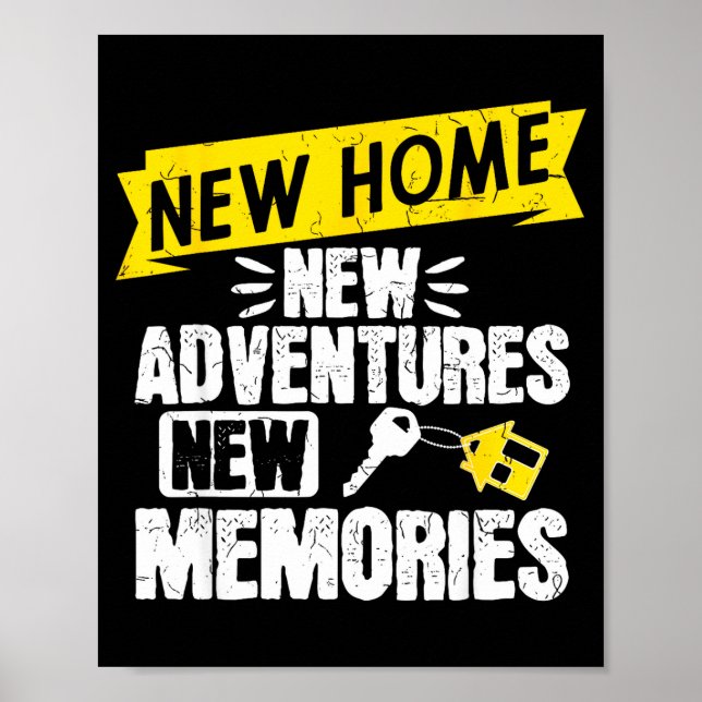 Póster Funny Proud Homeowner New Homenew Adventures New M (Frente)