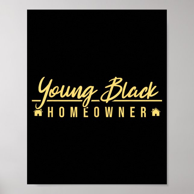 Póster Funny Proud New House Young Black Homeowner Housew (Frente)
