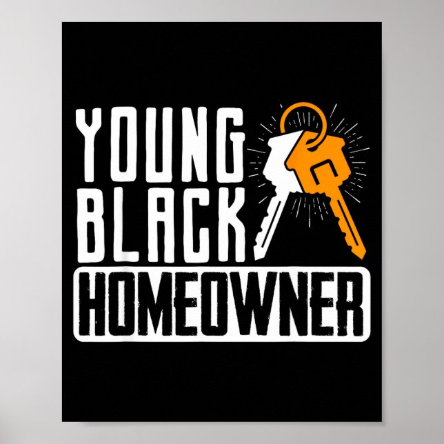 Póster Funny Proud New House Young Black Homeowner Housew (Frente)