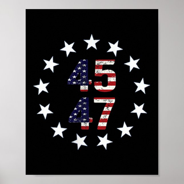 Póster Funny Qr presidente Trump código de baile (Frente)